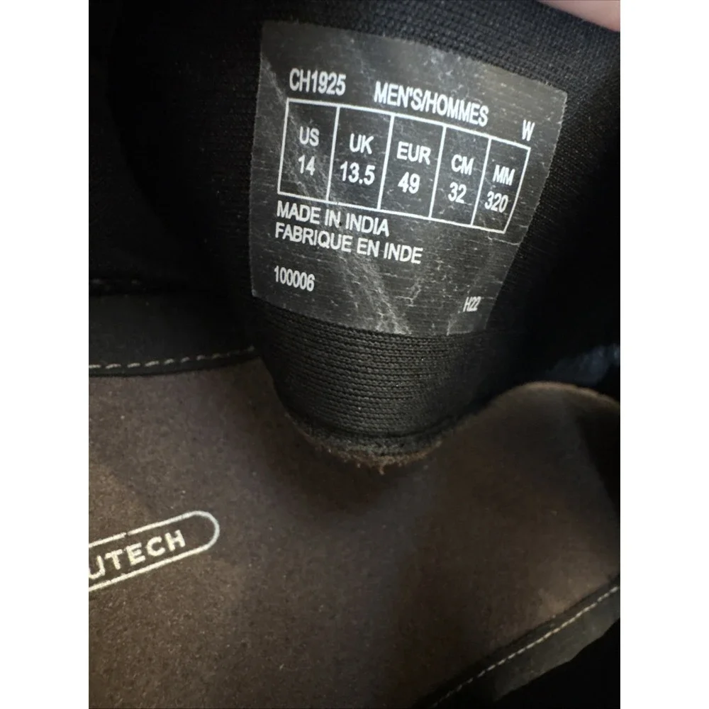Rockport Trutech Darwyn X 14W Brown Leather Slip On Slide Sandal